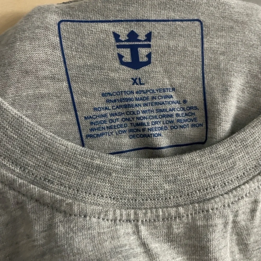 Gray Kids Shirt with Blue Print